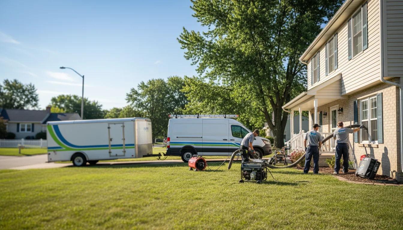 Flooded Basement Restoration And Cleanup With Repair in Perrinton, MI near me